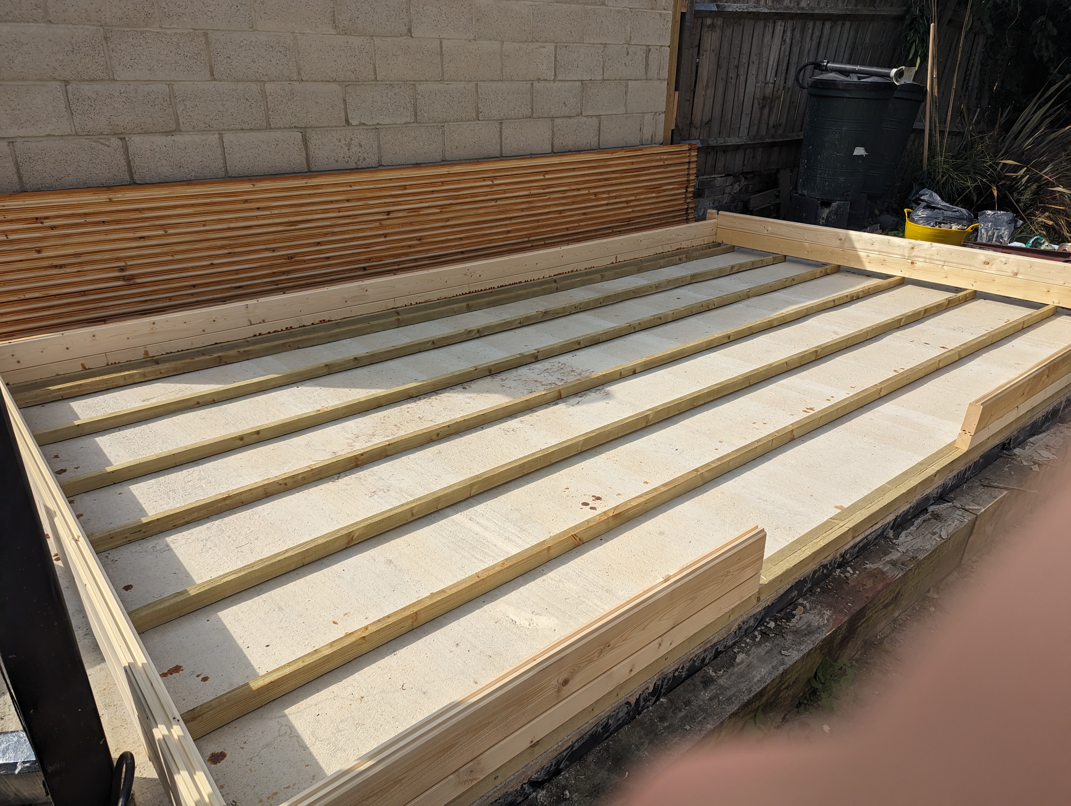 First an elevated base to allow airflow underneath.