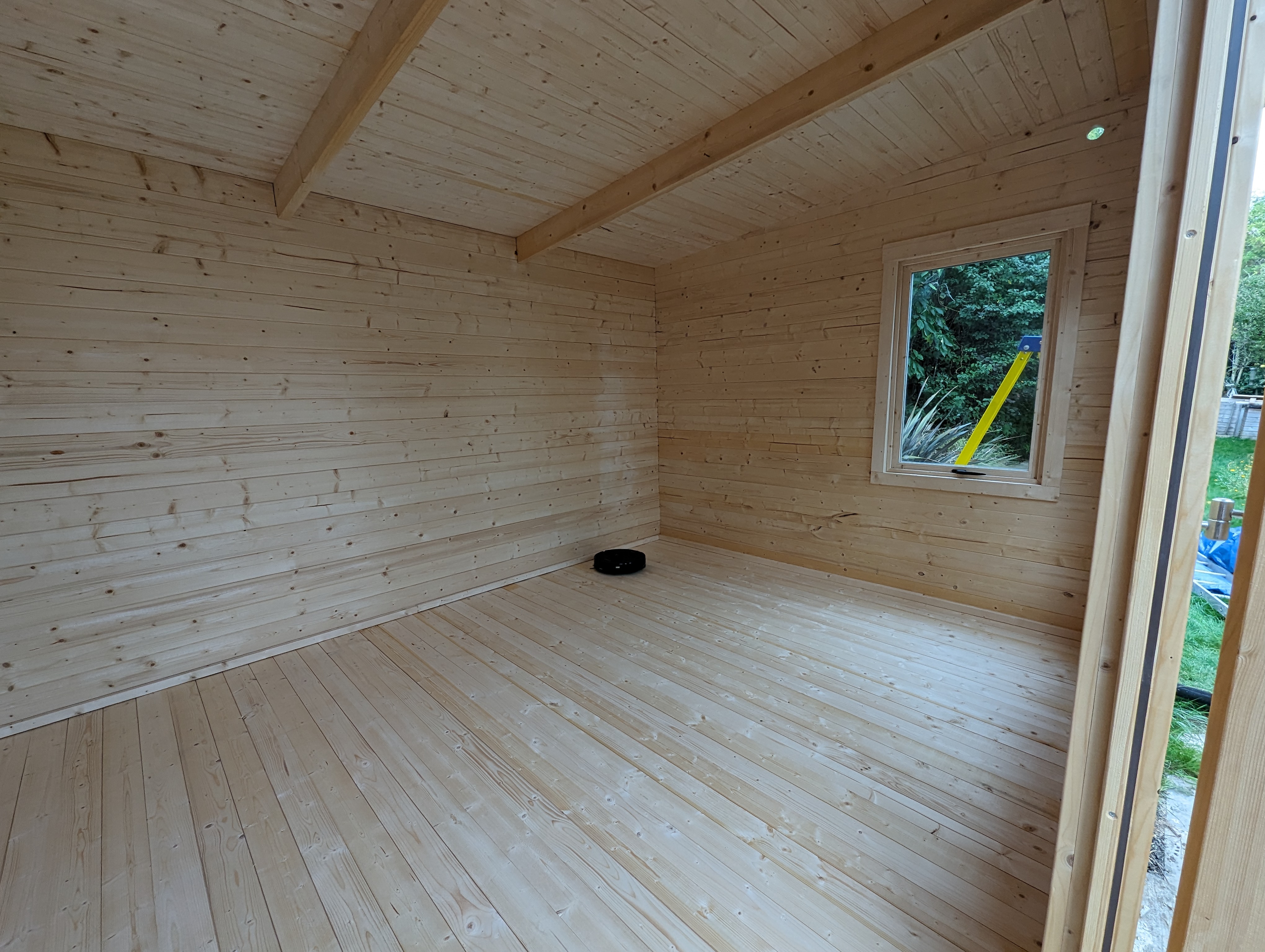 Inside.