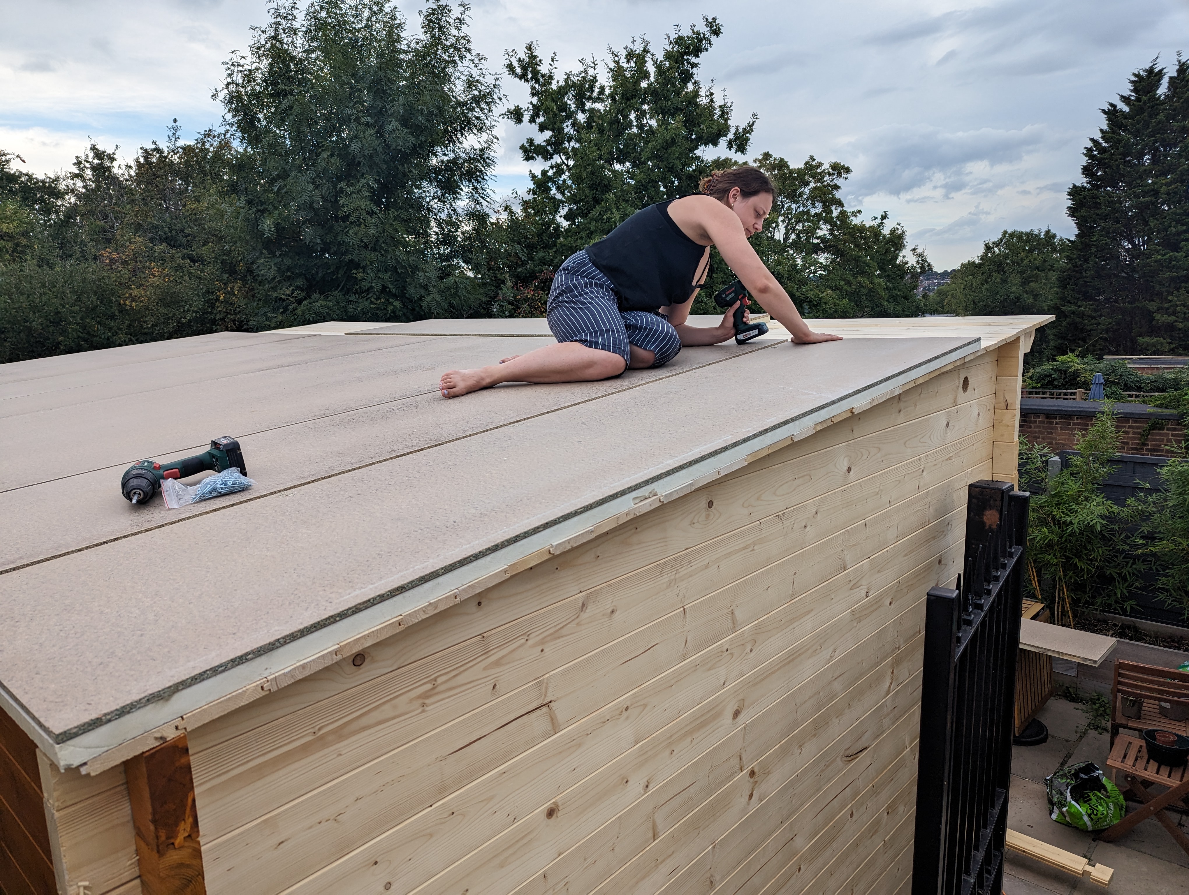 Insulation boards.